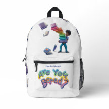Kinder Schulrucksack | Bist du gelangweilt? Kunst