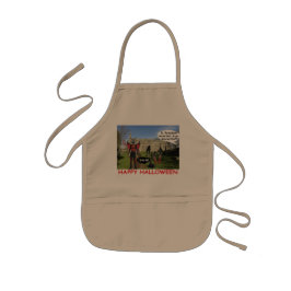 Kinder Schürze glücklich halloween. Teufelsziege