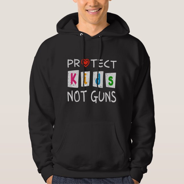 Kinder schützen Nicht Waffen schützen Kinder stopp Hoodie (Vorderseite)