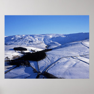Kinder Scout Winter Holiday Card Poster