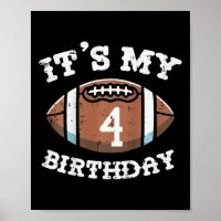 Kinder sein 4. Geburtstag American Football 4 Jahr