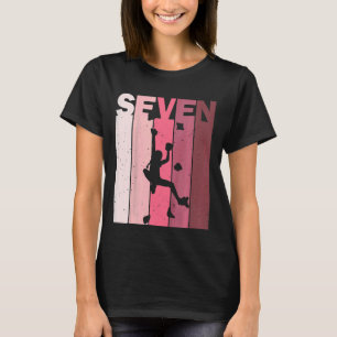 Kinder Seven Birthday Indoor Mine Klettergarten T-Shirt