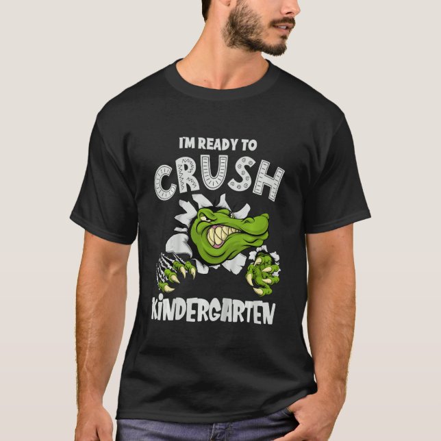 Kinder sind bereit, den Kindergarten Alligator Cro T-Shirt (Vorderseite)