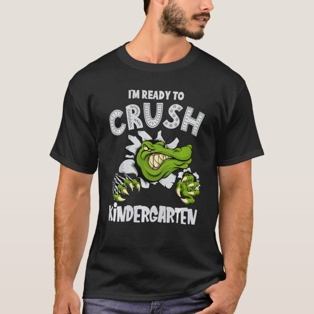 Kinder sind bereit, den Kindergarten Alligator Cro T-Shirt (Vorderseite)