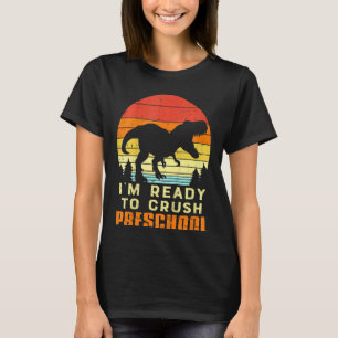 Kinder sind bereit, vorschulische Trex Dino Retro T-Shirt