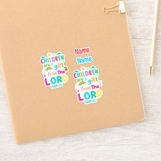 Kinder sind ein Geschenk des Herrn" Custom Cut Aufkleber