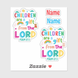 Kinder sind ein Geschenk des Herrn" Custom Cut Aufkleber