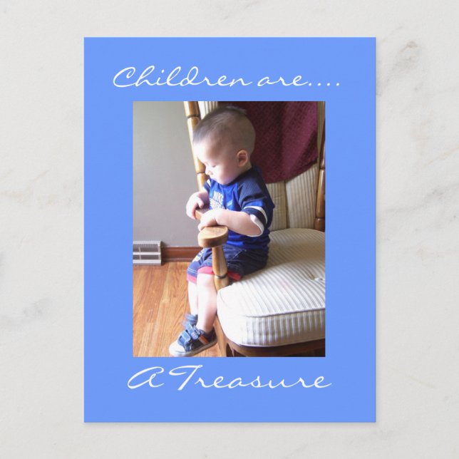 Kinder sind... ein Schatz. Postkarte (Vorderseite)