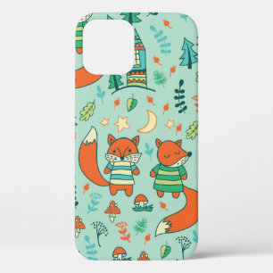 Kinder sind nahtlos mit jungen Füchsen. Funny Chil Case-Mate iPhone Hülle
