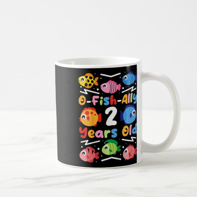Kinder sind O-fish-ally 2 Jahre alt  Kaffeetasse (Rechts)