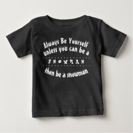 Kinder sind Schneemann - Niedliche Schneeballjunge Baby T-shirt