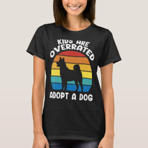 Kinder sind überbewertet Adoptier eines Hundes Ret T-Shirt