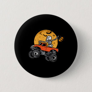 Kinder Skeleton Monster Truck Moon Candy Kleinkind Button