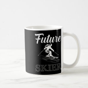 Kinder Skifahren Zukunft Skifahrer Lustiger Skifah Kaffeetasse