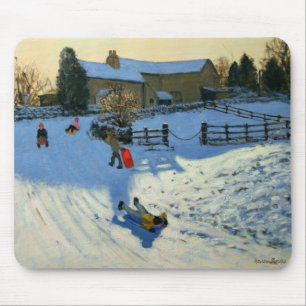 Kinder Sledging Monyash Derbyshire Mousepad