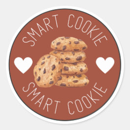 Kinder Smart Cookie Motivierend Zazzle Runder Aufkleber