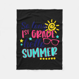 Kinder so lange 1. Klasse Hallo Sommerurlaub Letzt Fleecedecke