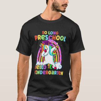 Kinder So Long Vorschule Hallo Kindergarten Einhor T-Shirt