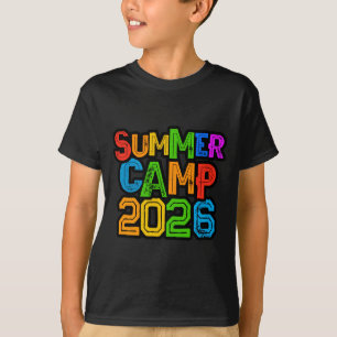 Kinder Sommercamp 2026 Camping-Gastregisseur Vibes T-Shirt