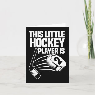 Kinder Spaß Dieser kleine Hockey-Spieler ist der 2 Karte