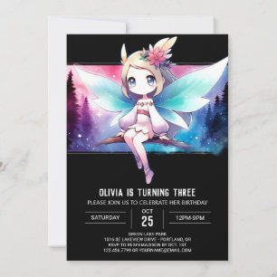 Kinder Spaß Fairy Birthday Einladung