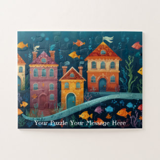 Kinder spaß Unterwasser-Stadt-Puzzle