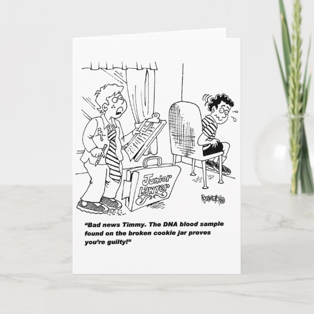 Kinder spielen Anwalt Karte (Vorderseite)