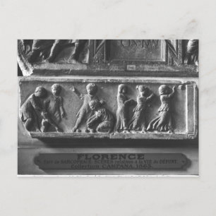 Kinder spielen Ballspiele, Fragment Postkarte