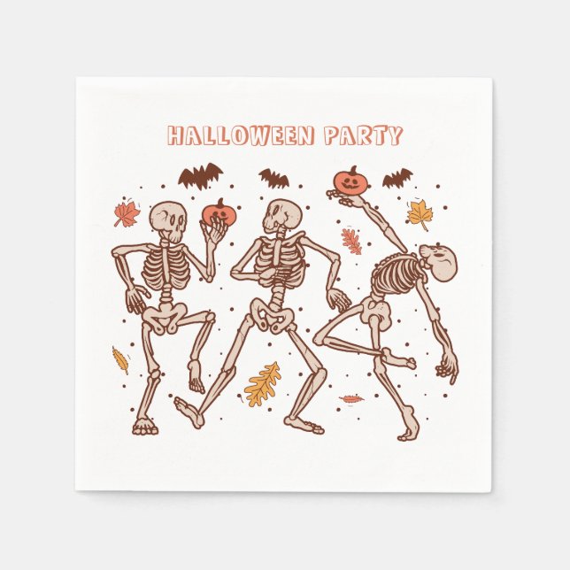 Kinder Spooky Halloween-Party Einladung Serviette (Vorderseite)