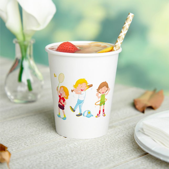 Kinder Sport Pappbecher (Von Creator hochgeladen)