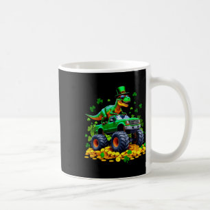 Kinder St. Patricks Day 2026 - Dinosaur reitender  Kaffeetasse