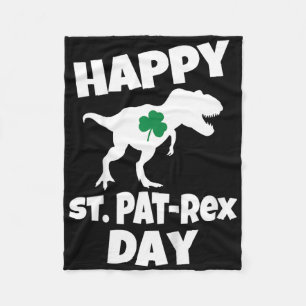 Kinder St. Patrick's Day Dinosaur T-Rex Lustiger K Fleecedecke