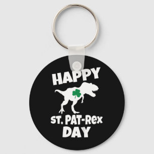 Kinder St. Patricks Day Dinosaurier T-Rex Lustiger Schlüsselanhänger