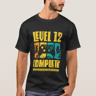 Kinder Stufe 12 Vollständiger Geburtstag Boy Gamer T-Shirt