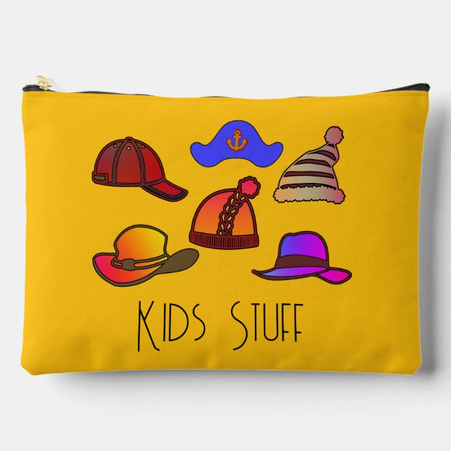 Kinder Stuff gelb Zubehörtasche (Vorderseite)