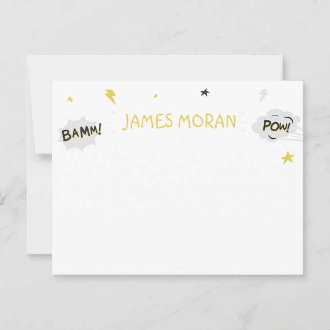 Kinder-Superherd-Karte Mitteilungskarte (Vorderseite)