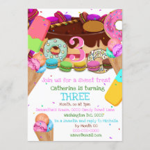 Kinder Süßes Eis JEDES ALTER Geburtstagsparty