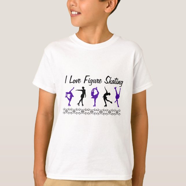 Kinder Sweatshirt I Liebe Figur Skaten T-Shirt (Vorderseite)