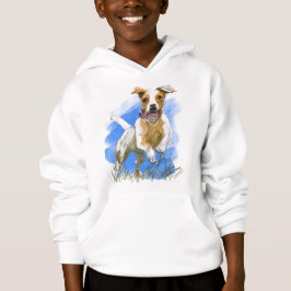 Kinder Sweatshirt mit springendem Hund 