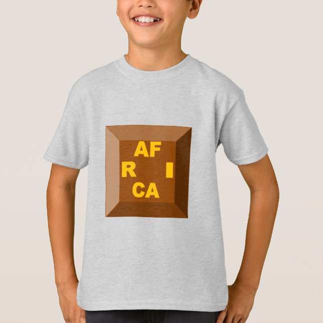 Kinder T - Shirt ash DESIGN CHOCOLA AF R CA (Vorderseite)