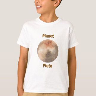 Kinder-T-Shirt-Design mit Planetennamen T-Shirt