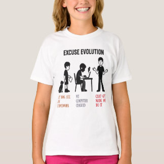 Kinder T - Shirt."Entschuldige Evolution" lustig - T-Shirt