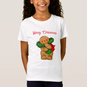 Kinder T - Shirt Holiday Gingerbrei Person
