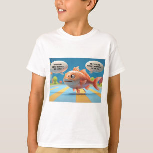 Kinder T - Shirt mit Funny Fish Riddle
