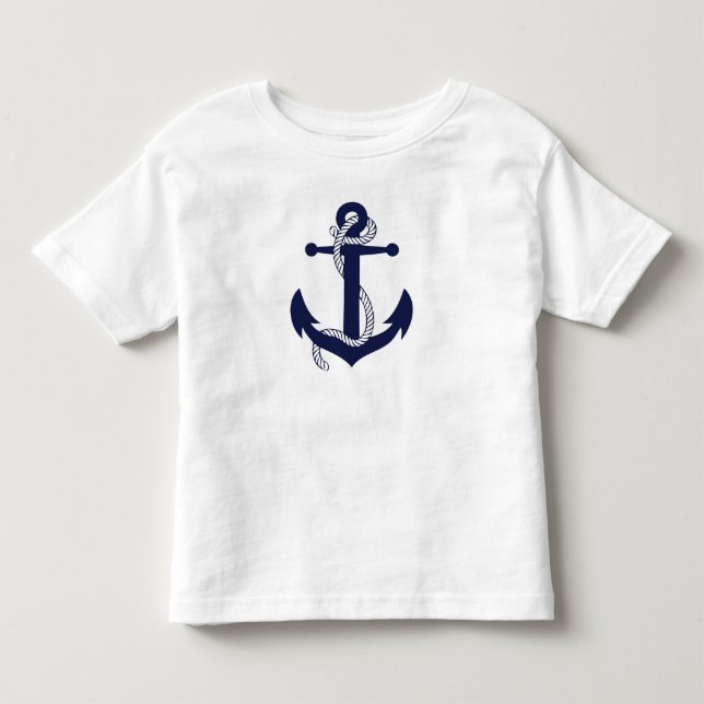 Kinder T - Shirt - Nautische Anker & Seile (Vorderseite)