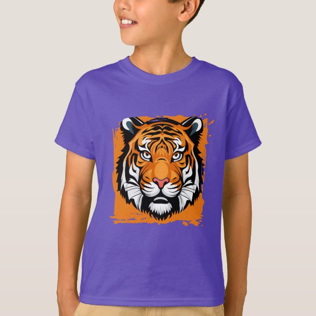 Kinder T - Shirt Tiger (Vorderseite)