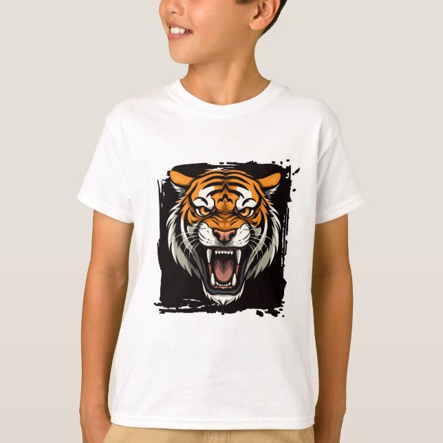 Kinder T - Shirt Tiger (Vorderseite)