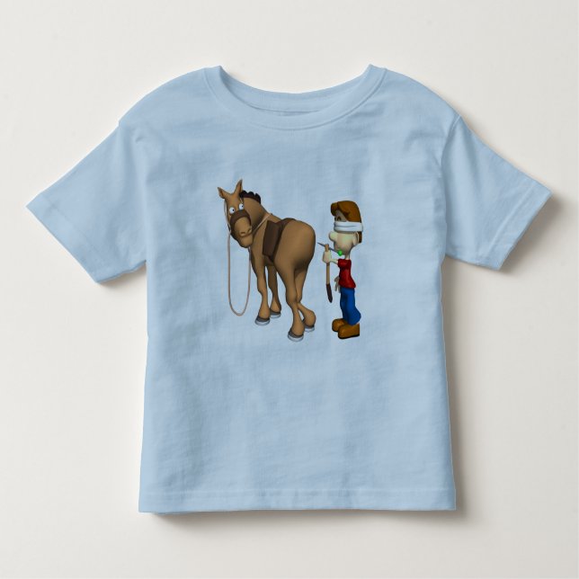 Kinder T - Shirt und Pferdegeschenke (Vorderseite)