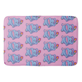 Kinder tanzen Elephant Daisy Bath Mat Badematte