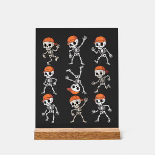 Kinder Tanzendes Skelett Halloween Acrylschild